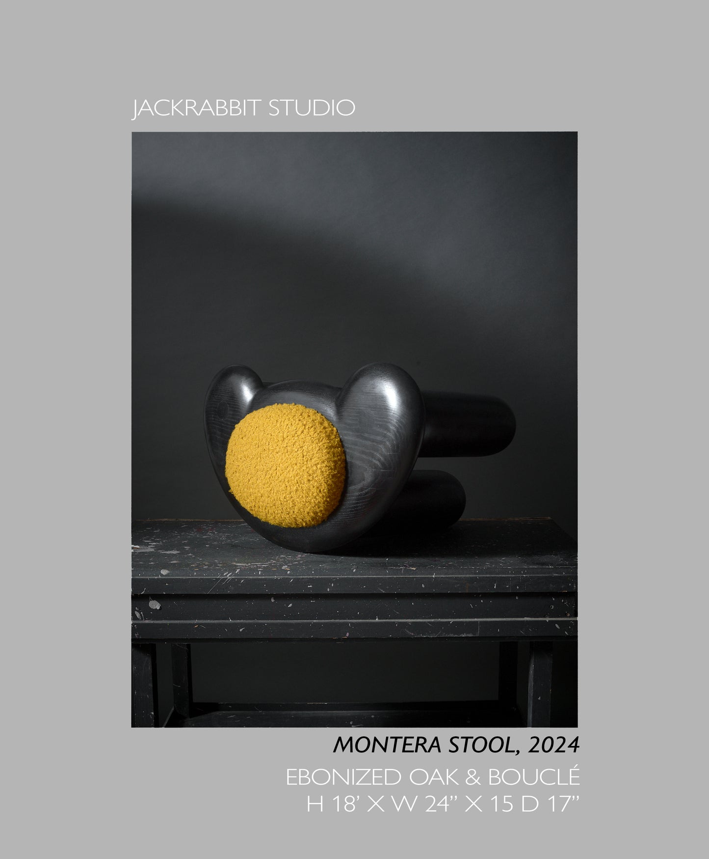 JACKRABBIT STUDIO "MONTERA" STOOL